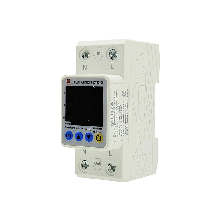 2P ອັດຕະໂນມັດ Reconnect Voltage Protector Type M Triple Display
