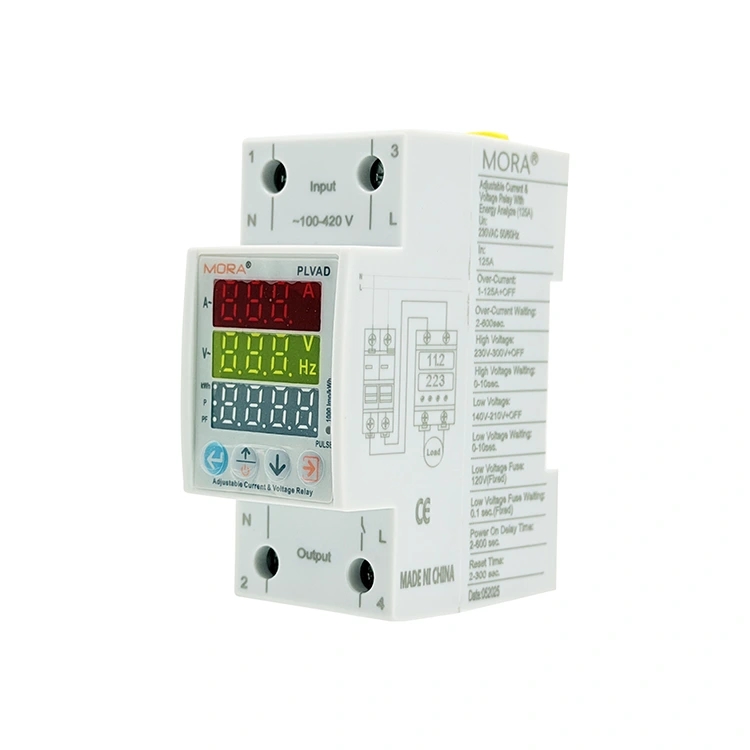2P Digital Voltage Protector Type C ທີ່ມີຈໍສະແດງຜົນສາມເທົ່າ