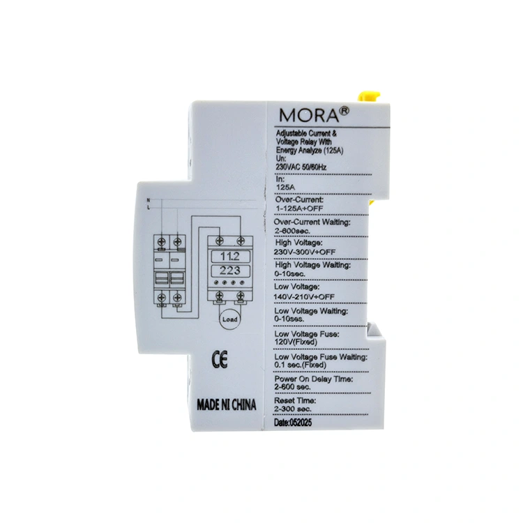 2P Digital Voltage Protector Type C ທີ່ມີຈໍສະແດງຜົນສາມເທົ່າ